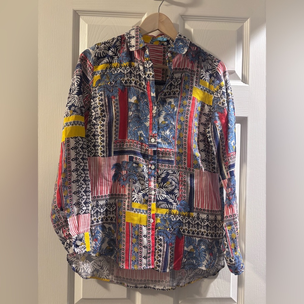 J. McLaughlin Britt Blouse Palm Park